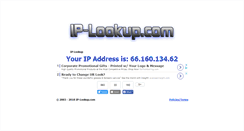 Desktop Screenshot of ip-lookup.com